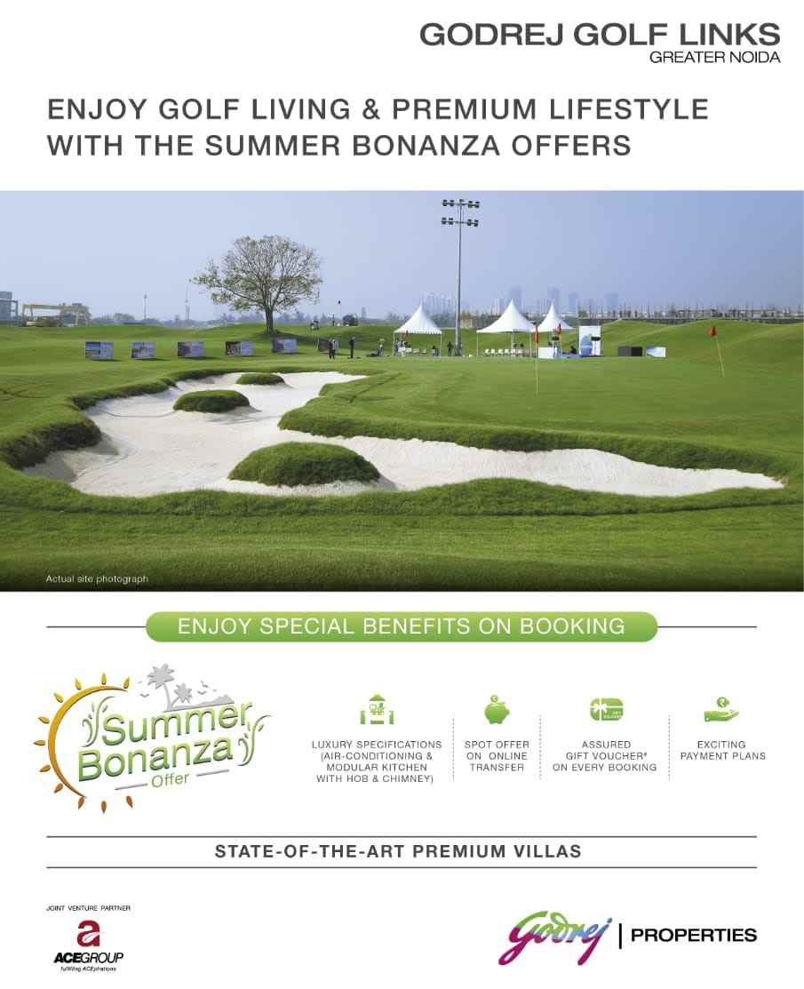 Enjoy golf living & premium lifestyle with Summer Bonanza Offers at Godrej Golf Links in Greater Noida Update